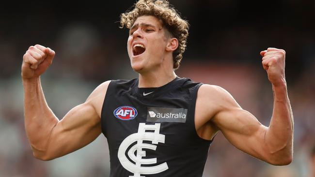 Charlie Curnow is one of the most exciting young players in the competition. Picture: Getty