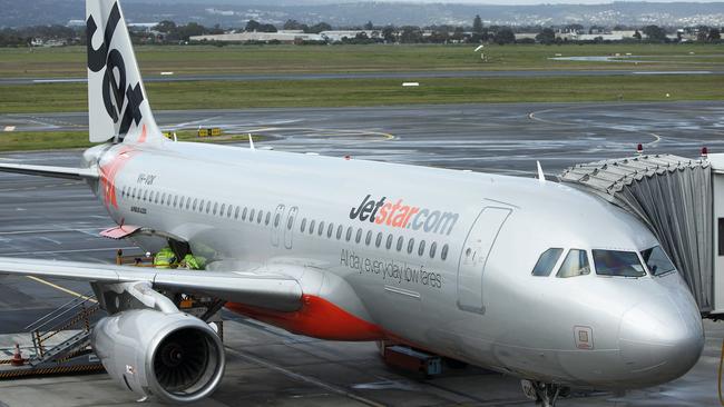 Adelaide Airport flights cancelled to Bali, due to volcanic ash cloud. [PIC] Jetstar plane bound for Bali to Adelaide last night was forced to turn back about three hours into the flight pic by Bianca De Marchi - 5.8.15