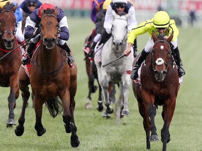 It was a breathtaking finish at Flemington.