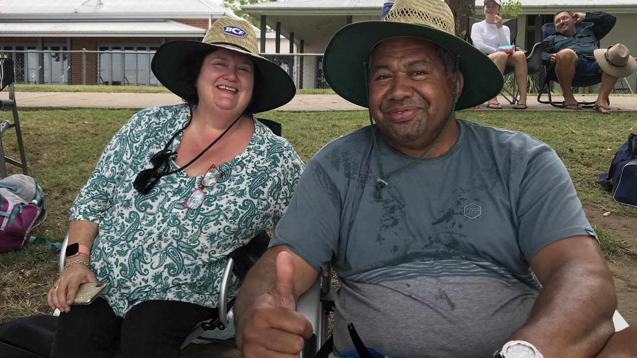 Katherine and Manoa Kurukitoga, from Brisbane, at the 2020 Grafton Rowing Club Regatta.