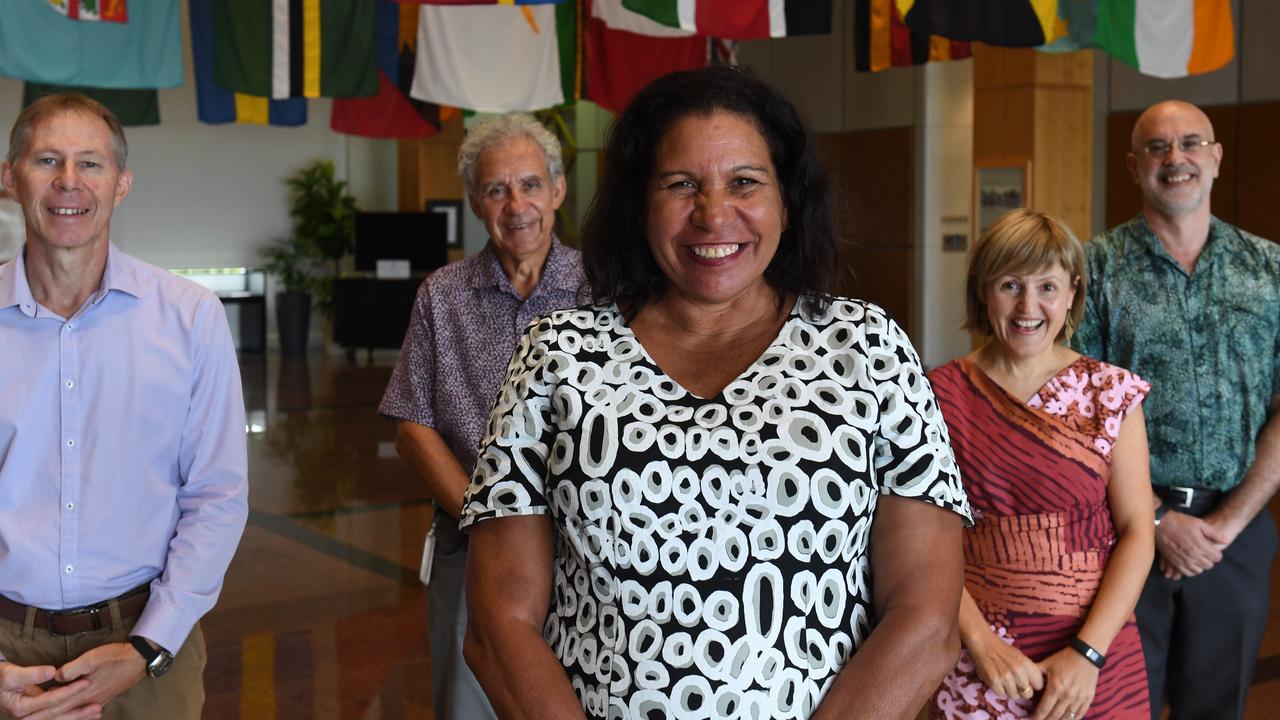 Members from the Aboriginal Justice Agreement board after the bipartisan signing at Parliament House. Picture: (A)manda Parkinson