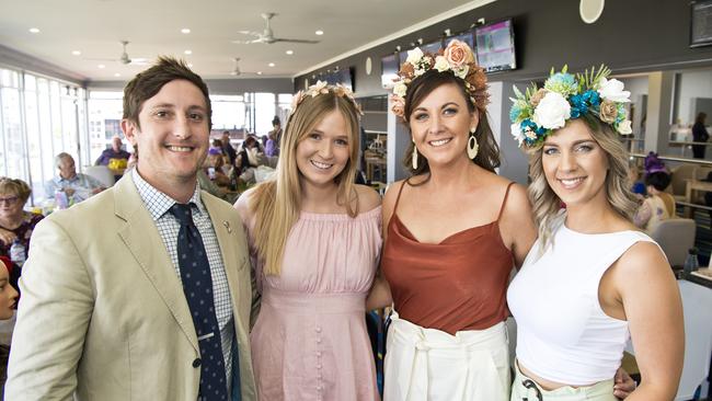 Enjoying the 2019 Melbounre Cup are (from left) Steve Lee, Grace Lee, Lisa Ciurleo and Erin Flemming.