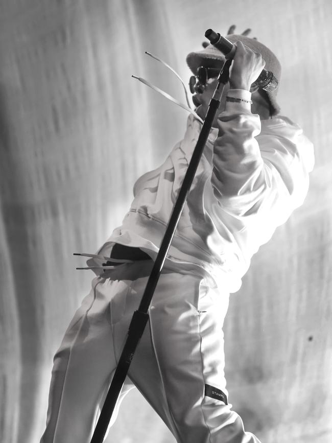 Anderson .Paak & The Free Nationals perform at the Marion Bay Falls festival. Picture: PATRICK GEE
