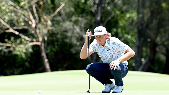 Ca Smith lines up a putt at Royal Queensland. Picture: Getty Images.