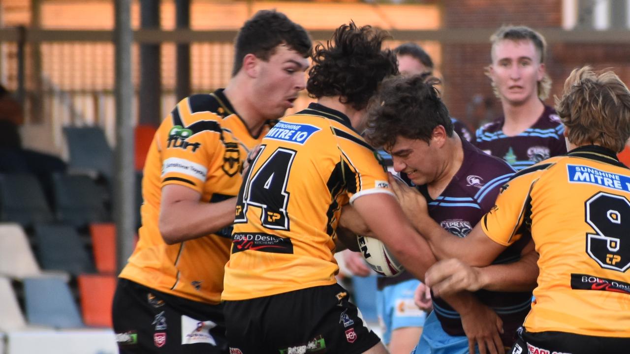 CQ Capras v Sunshine Coast Falcons earlier in the season.