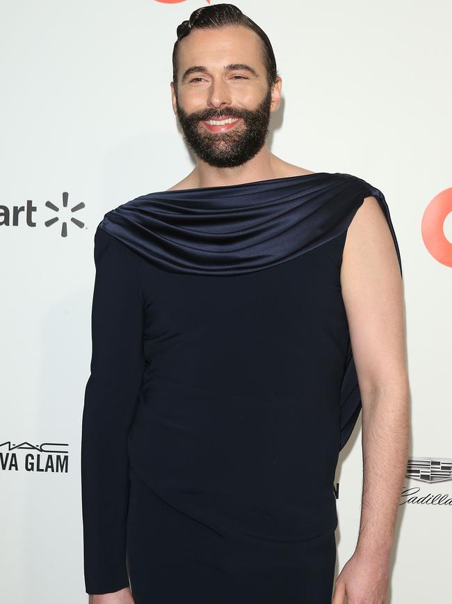 Jonathan Van Ness at the Elton John AIDS Foundation Academy Awards Viewing Party this week. Picture: AFP