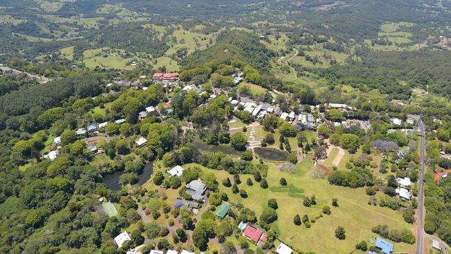 Police are continuing their search of the rugged terrain near Montville for any sign of missing Mermaid Waters man Edan Huntington. Picture: Brett Wortman