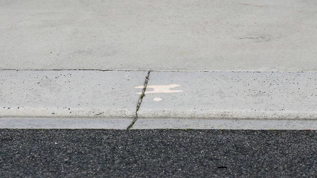 The driveway in Prospect where Dale James Watson died after being hit by a car driven by Joshua Josef Barker. Picture: PATRICK GEE