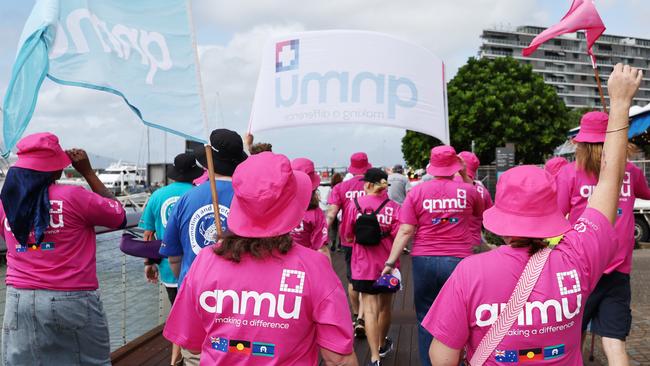 Queensland nurses are on track to take industrial action as early as next week. Picture: Brendan Radke