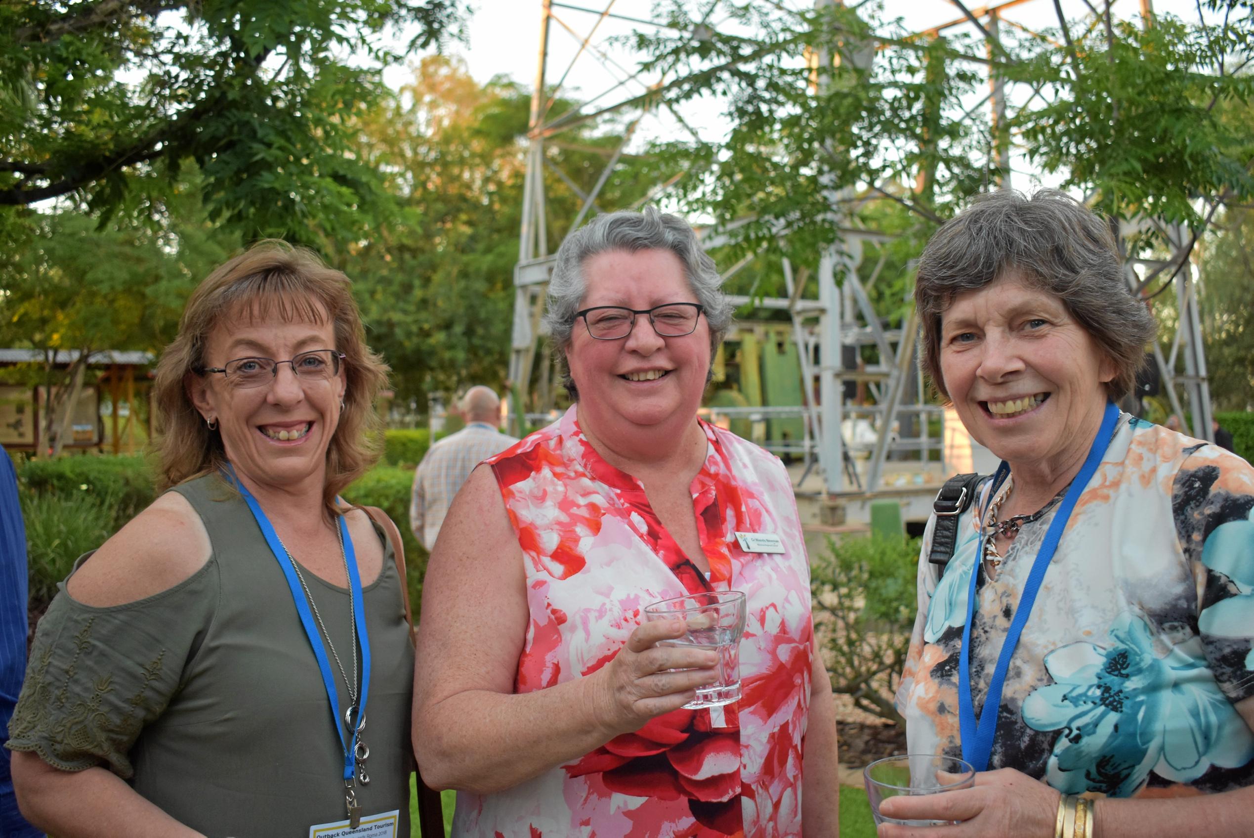 Outback Queensland welcome drinks at the Big Rig. Picture: Ellen Ransley