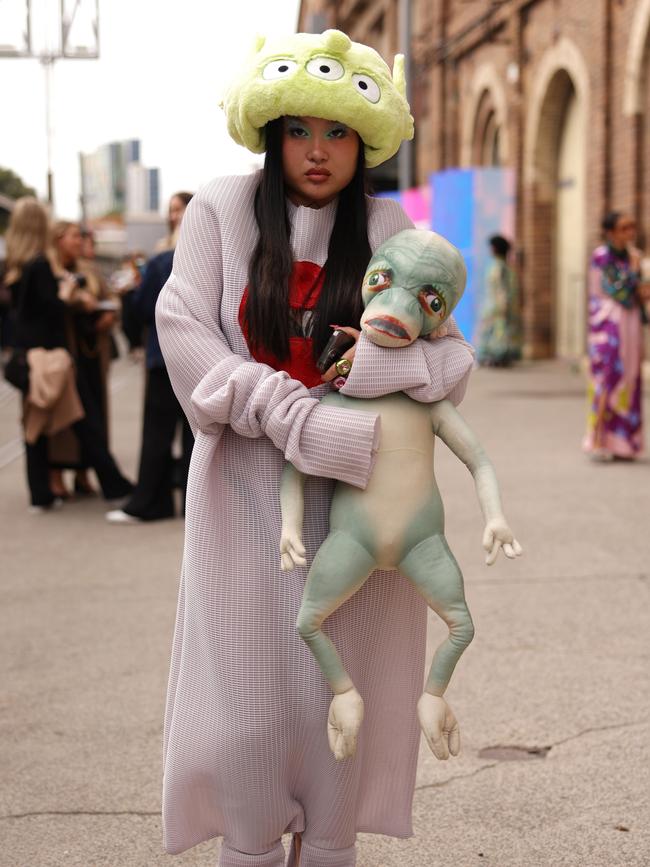 Julianna Yao went for an alien look. Picture: Mark Nolan/Getty Images