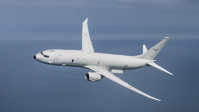 A RAAF P-8A Poseidon aircraft of the sort confronted by the Chinese People's Liberation Air Force in May.