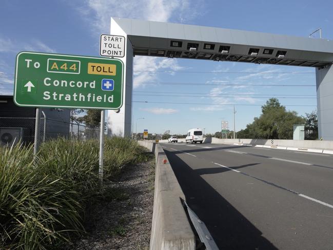 WestConnex is the road used most by drivers claiming toll rebates. Picture: NewsWire