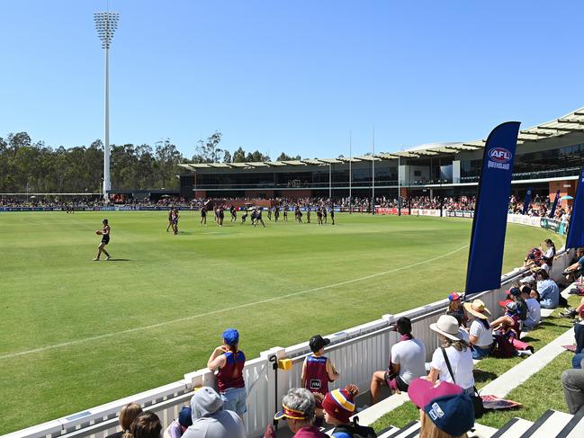 IPSWICH, AUSTRALIA - SEPTEMBER 26: A general view is seen during a Brisbane Lions AFL training session at Brighton Homes Arena on September 26, 2023 in Ipswich, Australia. (Photo by Albert Perez/Getty Images)