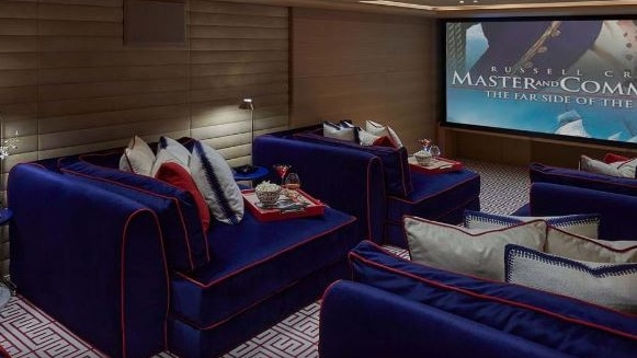 The cinema on board. Source: Burgess.