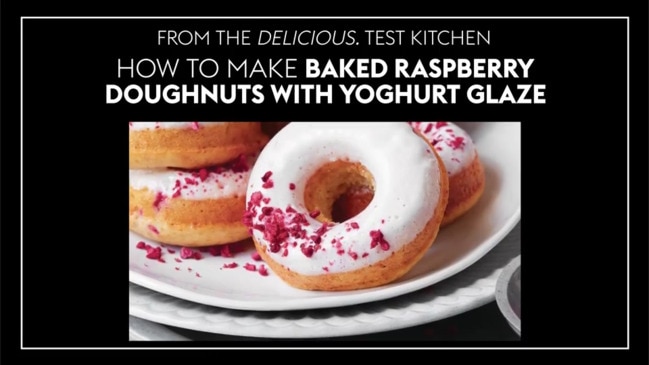 How to make our baked raspberry doughnuts