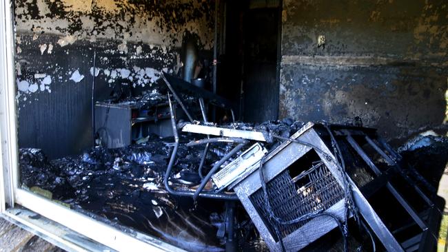 Kai's bedroom was one of the first rooms to go up in flames. Luckily, he was sleeping in his parent’s room that night. Picture: Martin Lange.