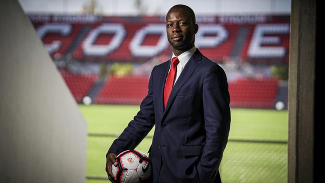 Adelaide United FC have announced ex club star Bruce Djite as Director of Football, Monday June 3, 2019 - pic AAP/MIKE BURTON