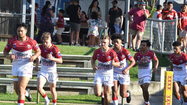 Redcliffe juniors run on during the Meninga Cup this year. Picture, John Gass