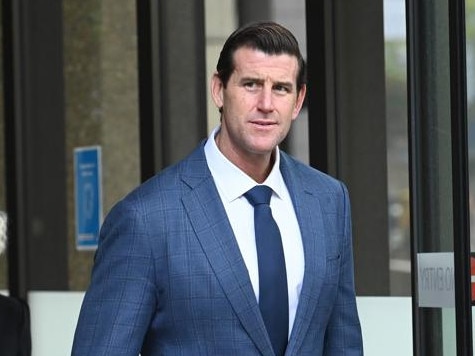 SYDNEY, AUSTRALIA - NewsWire Photos March 29, 2022: Ben Roberts-Smith, former SAS soldier leaves Supreme Court as his defamation case against Nine and its journalists continue. Picture: NCA NewsWire / Jeremy Piper