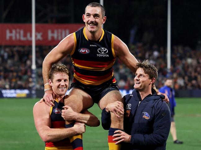 Walker celebrated his 250th in grand style. (Photo by James Elsby/AFL Photos via Getty Images)