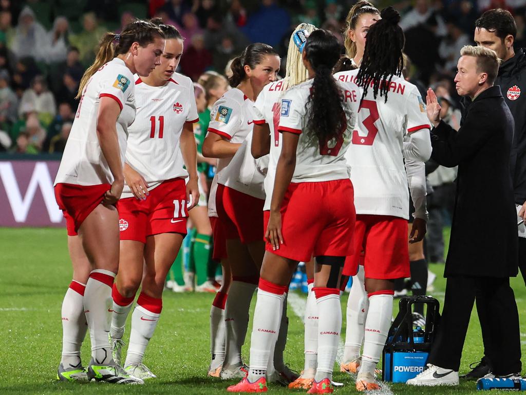 Canada coach Bev Priestman says her players can be ‘unstoppable’. Picture: Colin Murty / AFP