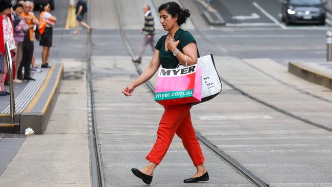 Even softer than expected retail sales figures in December show a consumer under pressure. Picture: NCA NewsWire / Brendan Beckett