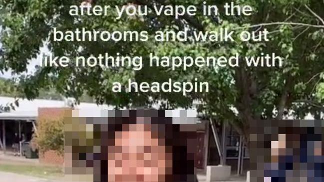 Students are bragging online about vaping in Melbourne schoolyards.