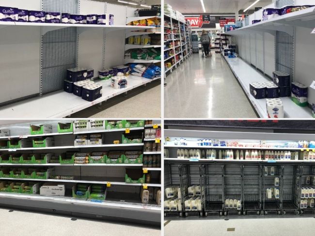 Chaos: Shelves stripped as Gold Coast prepare for lockdown | Daily