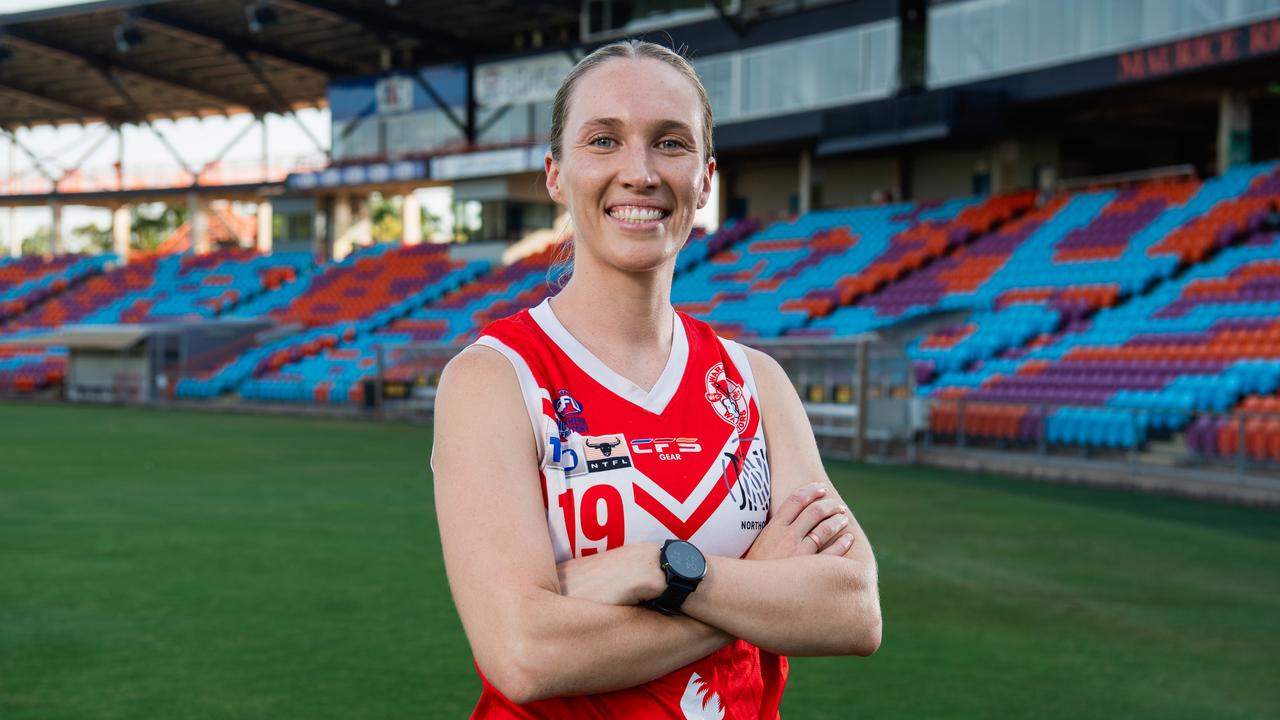 Waratah Football Club women’s captain Brittany Daly ahead of the 2024-25 NTFL season. Picture: Pema Tamang Pakhrin