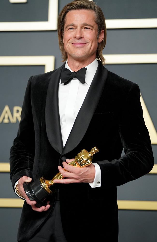 Pitt won an Oscar for Best Actor in a Supporting Role for Once Upon A Time In Hollywood in 2020. Picture: Rachel Luna/Getty Images/AFP