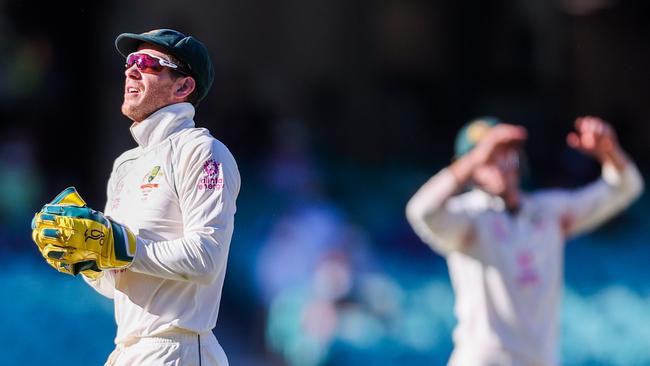 Could Labuschagne (pictured back) be the man to replace Tim Paine?