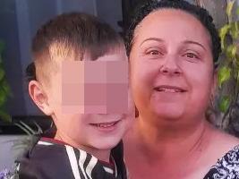 ONLINE SAFE VERSIONS , **LEGAL WARNING: CHILDREN'S IDENTIFICATIONS - INCLUDING NAMES - SUPPRESSED** A couple - Michelle Bodzsar and Ben Miller - raised $60,000 for their child's fake cancer diagnosis, shaving their son's  head and eyebrows and putting him into a wheelchair, police allege. Picture: Facebook