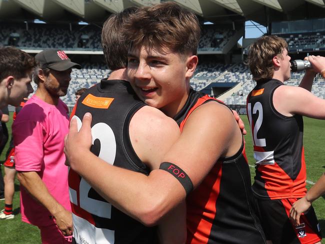 Newtown & Chilwell fearing ‘FOP’ armbands to honour Frank Fopiani. Picture: Alan Barber