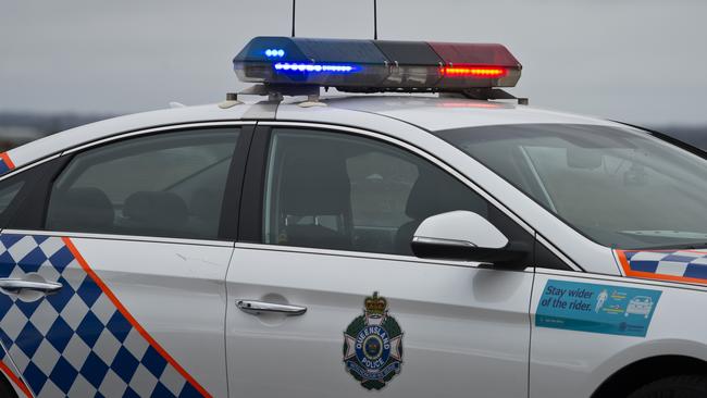 A Queensland Police car. Picture: Kevin Farmer