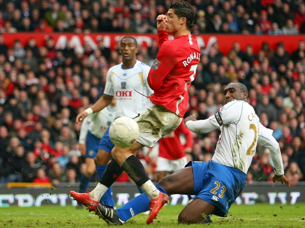 Cristiano Ronaldo Prostrates After Scoring Goal in Nike Soccer