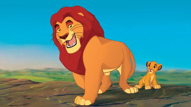 A scene from the original 1994 animated film The Lion King.