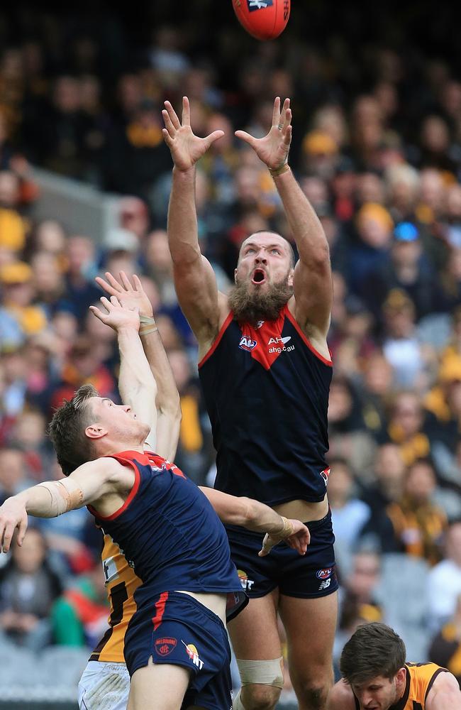 Max Gawn has become the best ruckman in the competition. Picture: Wayne Ludbey