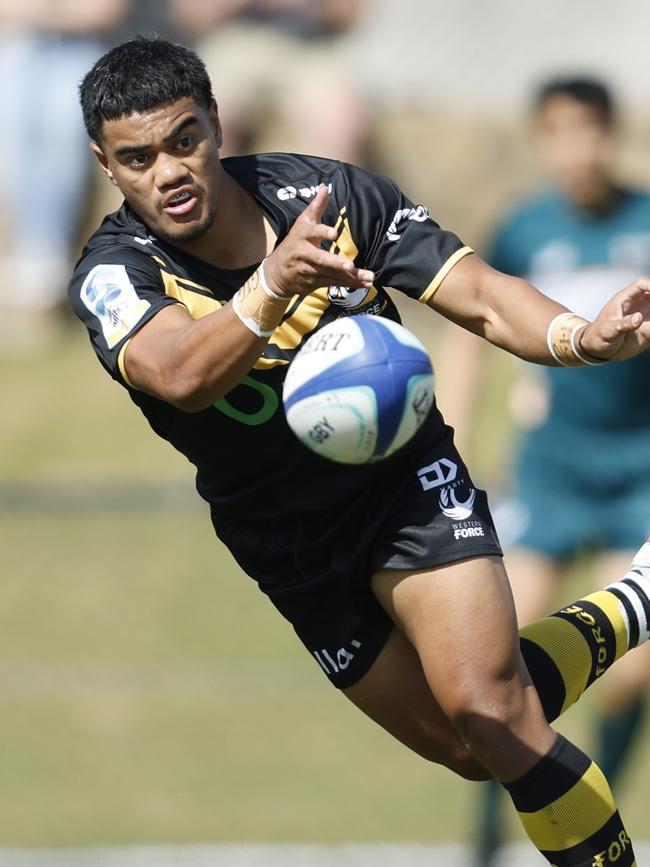 Action in the ACT Brumbies v Western Force match. Picture: Greg Collis/CBR Sports Photography