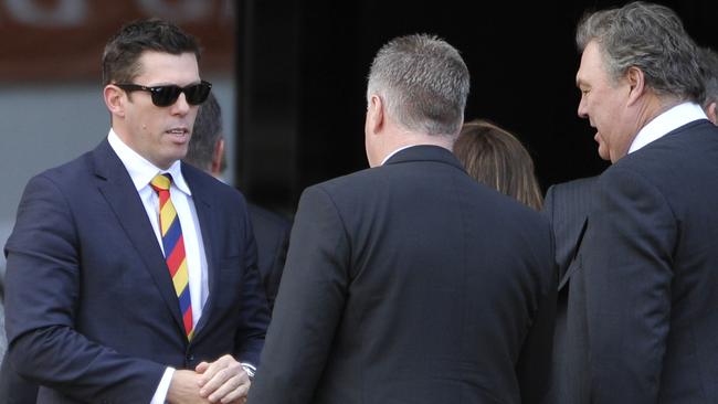 Fagan at Phil Walsh’s memorial. Picture: AAP