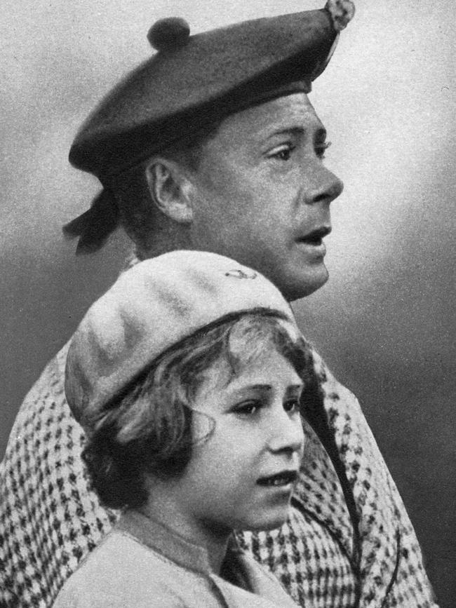 Princess Elizabeth with her uncle David,in 1936. Picture: Getty Images.