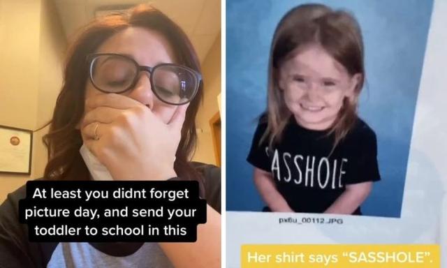 Download Mum Goes Viral On Tiktok Over Toddler S School Photo T Shirt Fail Kidspot