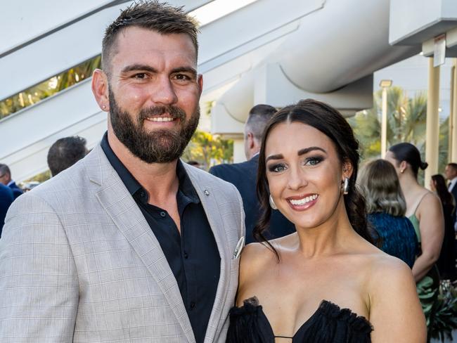 Kyle and Deanna Feldt. Cowboys 2024 Awards Presentation Night. . Photo: Michael Chambers.