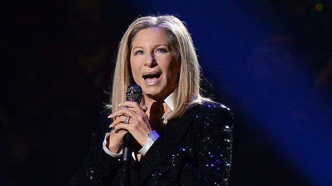  FILE - This Oct. 11, 2012 file photo shows singer Barbra Streisand performing at the Barclays Center in the Brooklyn borough...