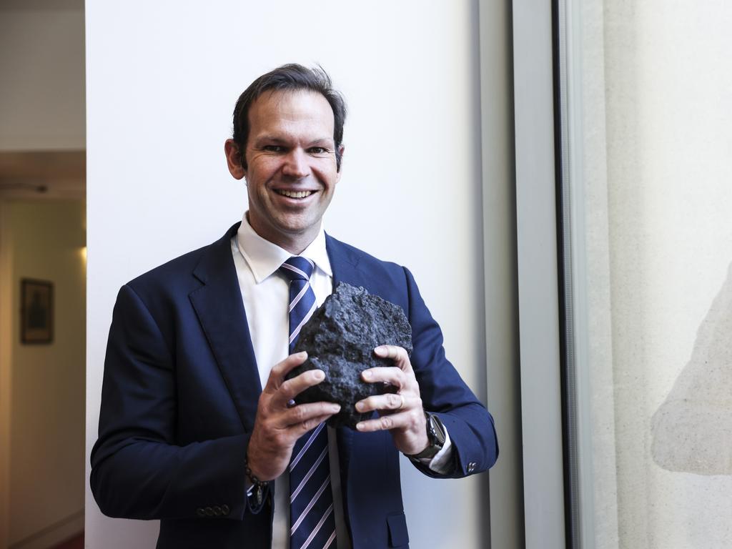 Queensland Nationals senator Matt Canavan loves coal. Coal royalties are paying for the energy bill relief. Picture: NCA NewsWire/ Dylan Robinson