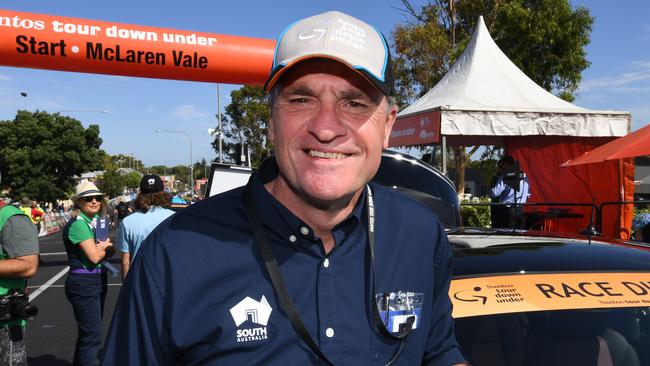 Tour Down Under race director Mike Turtur poses for a photograph before stage five from McLaren Vale to Willunga Hill, South Australia, Saturday, January 20, 2018. (AAP Image/Dan Peled) NO ARCHIVING, EDITORIAL USE ONLY