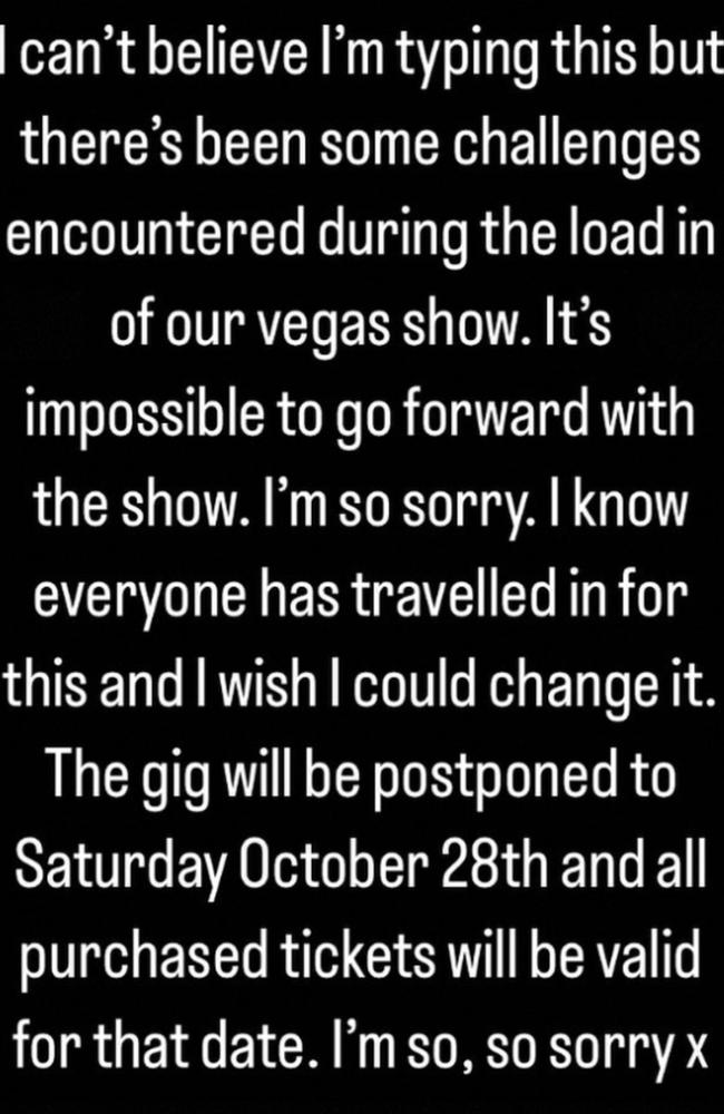 Ed Sheeran has abruptly cancelled his Las Vegas concert, just hours before it was due to start.