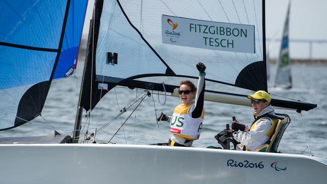 The Australian pair after their second gold medal together.