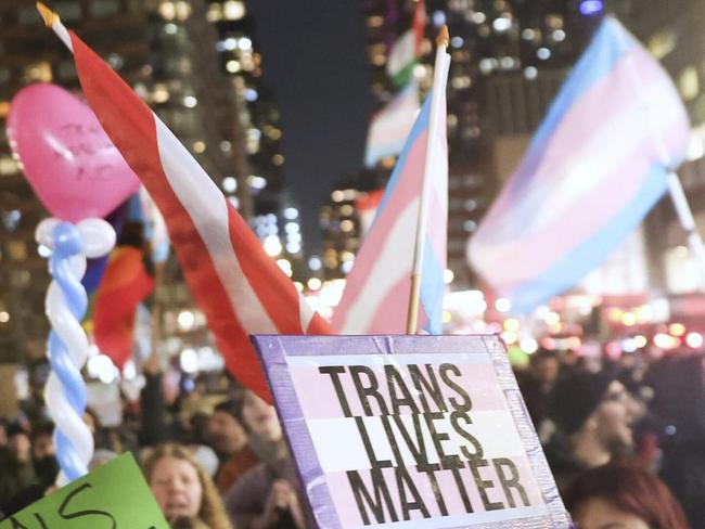 Trans protest erupts outside of NYU hospital over Trump’s executive orders