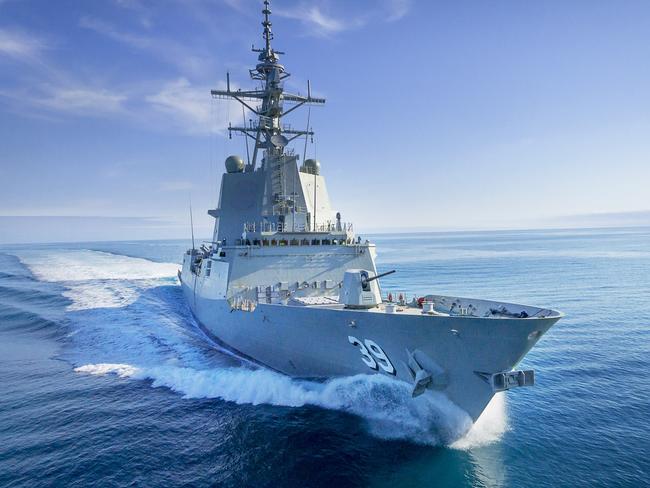 The Adelaide-built air warfare destroyer HMAS Hobart. Picture: Defence